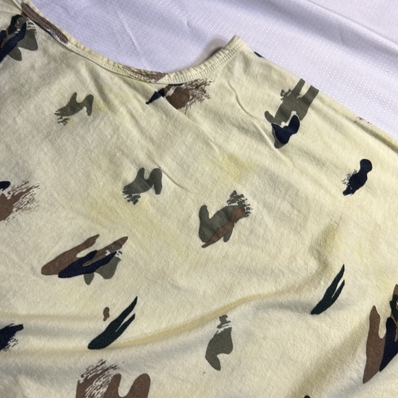 Nicce London Tank Top Muscle shirt Large Asis Light Yellow Camo - Picture 8 of 9